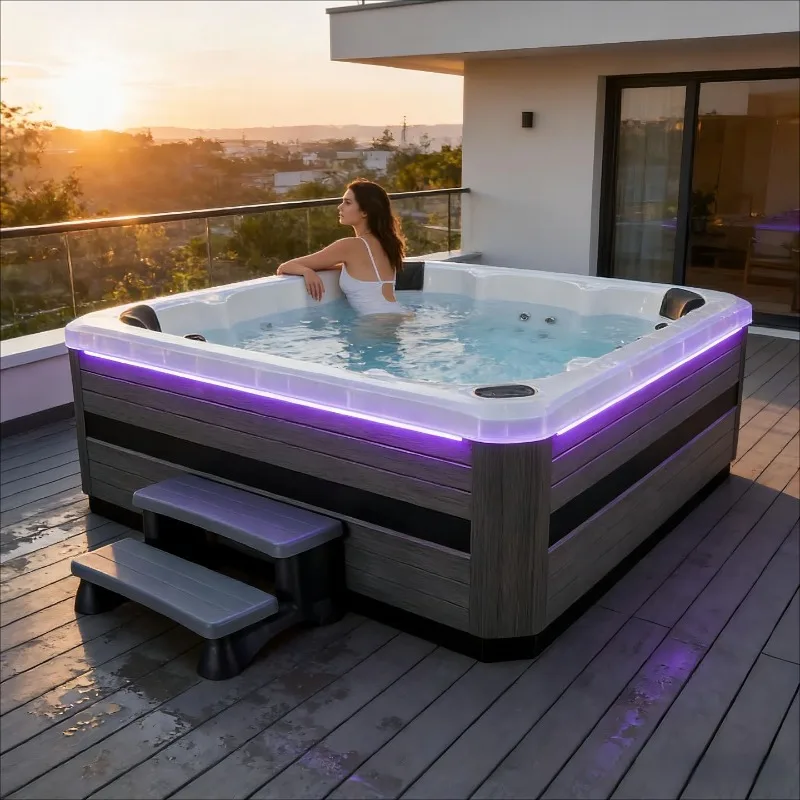 Spa Wellness Jacuzzi - Jacuzzi Exterior Multijugador con Calefacción, SPA,