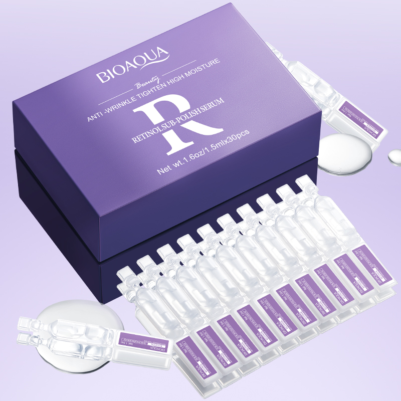 30 Uds BIOAQUA Retinol vitamin - The Ordinary Serum Hyaluronic Acid reseña y precio